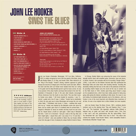 Sings The Blues - Vinile LP di John Lee Hooker - 2