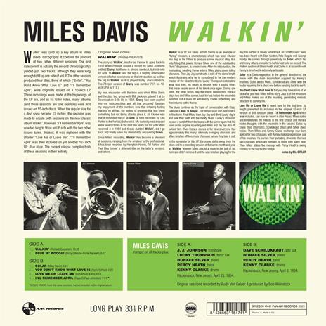 Walkin' - Vinile LP di Miles Davis - 2