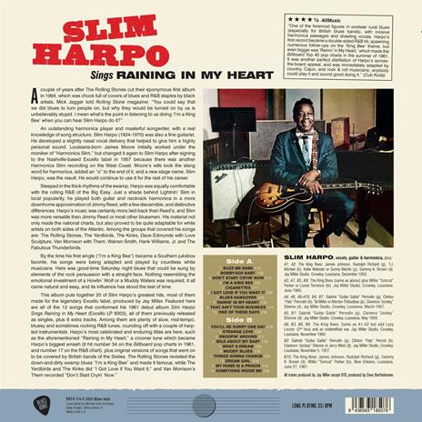 Sings Raining In My Heart - Vinile LP di Slim Harpo - 2