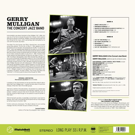 The Concert Jazz Band - Vinile LP di Gerry Mulligan - 2