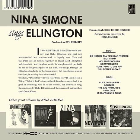 Nina Simone Sings Ellington - CD Audio di Nina Simone - 2