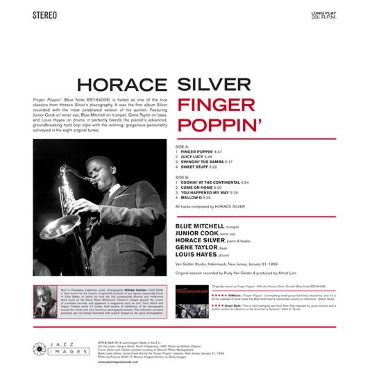 Finger Poppin' (Gatefold Sleeve) - Vinile LP di Horace Silver - 2