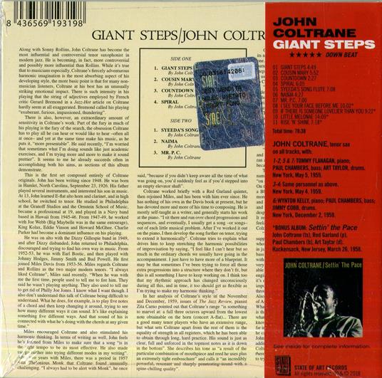 Giant Steps - Settin' the Pace - CD Audio di John Coltrane - 2