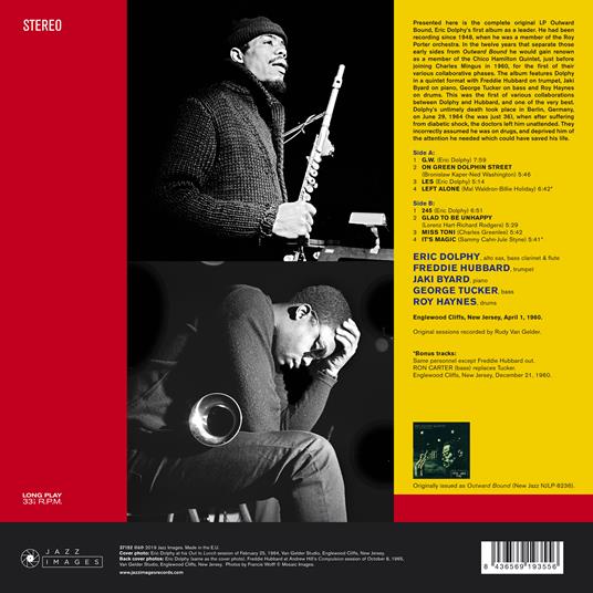 Outward Bound (Gatefold Sleeve) - Vinile LP di Eric Dolphy - 2