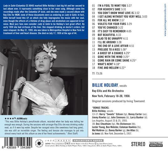 Lady in Satin (Digipack) - CD Audio di Billie Holiday - 2