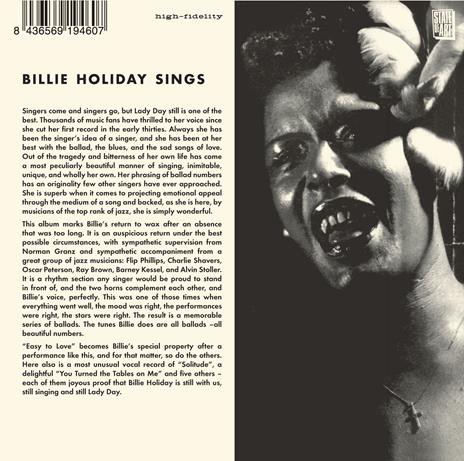 Sings - An Evening with - CD Audio di Billie Holiday - 2