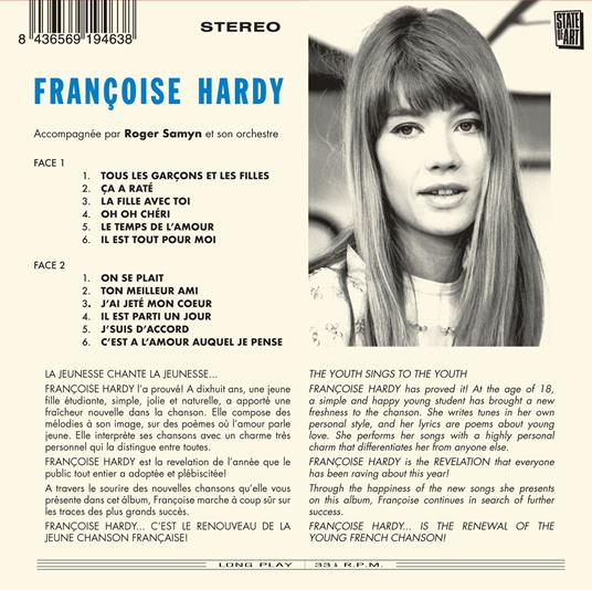 Tous les garçons et les filles - Sings in Italian - CD Audio di Françoise Hardy - 2