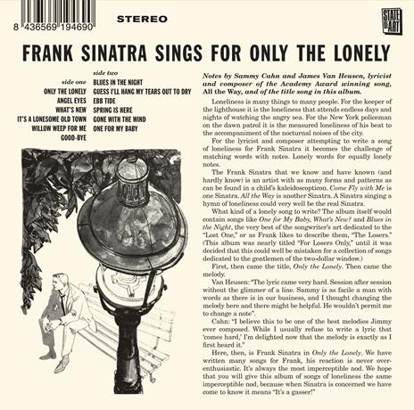 Sings for Only the Lonely (with Bonus Tracks) - CD Audio di Frank Sinatra - 2