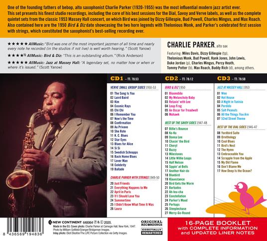 The Hits (70 Tracks Edition) - CD Audio di Charlie Parker - 2