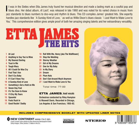 The Hits - CD Audio di Etta James - 2