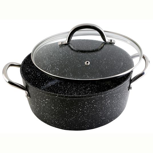 Wecook Grranite Casseruola Alta 20 cm Induzione Antiaderente Ecologico senza PFOA, Alluminio  Nero - 2