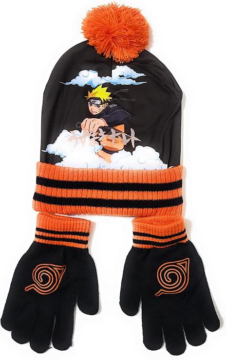 Naruto Snood, Cappello E Guanti Set Pierrot - 2
