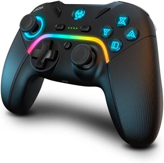 Krom NXKROMKAYROS periferica di gioco Nero Bluetooth Gamepad Analogico/Digitale Android, Nintendo Switch, PC, iOS