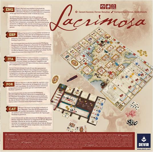 Lacrimosa. Gioco da tavolo - 3