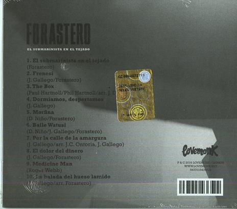 Submarinista en el tejado - CD Audio di Forastero - 2