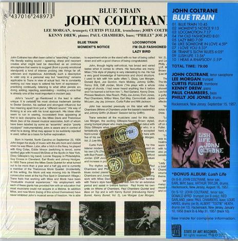 Blue Train - Lush Life (+ Bonus Tracks) - CD Audio di John Coltrane - 2