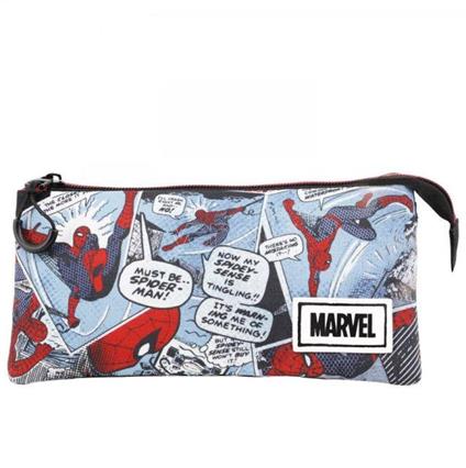 Cartoleria Karactermania SPIDERMAN - Astuccio con 3 scomparti