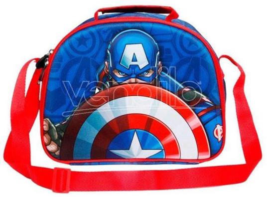 Marvel Captain America Patriot 3d Borsa Per Il Pranzo Karactermania