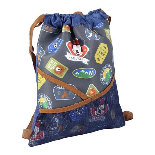 Zaino a Sacca per Bambini Mickey Mouse Azzurro (27 x 33 x 1 cm)