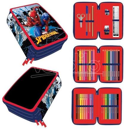 Marvel Spiderman Astuccio Triplo Cerdà - Cerda - Cartoleria e scuola