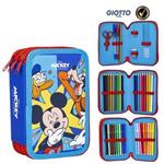 Cerdà Astuccio 3 Zip con Accessori Disney Mickey Mouse