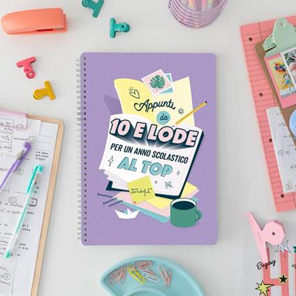 Quaderno - Appunti da 10 e lode per un anno scolastico al top Mr Wonderful