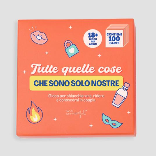 Gioco di carte - Tutte quelle cose che sono solo nostre - Mr Wonderful - Idee  regalo