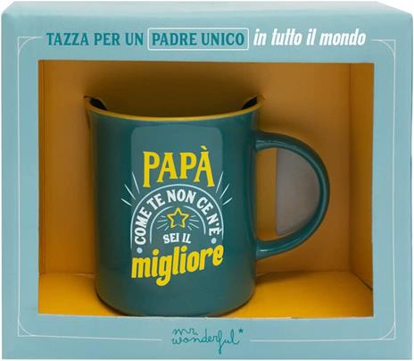 Tazza Mr Wonderful - Papà, come te non ce nè, sei il migliore - 2