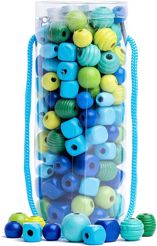 Beads in tube- turquoise