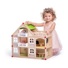 Doll house- 2 storey with balcony and accessories