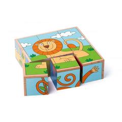 Picture cubes puzzle- 3 X 3, EXOTIC ANIMALS