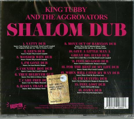 Shalom Dub - CD Audio di King Tubby - 2