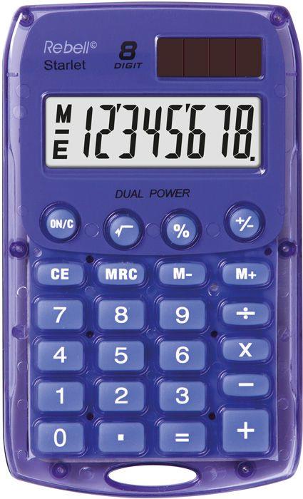 Rebell Starlet VL calcolatrice Tasca Calcolatrice di base Viola - Rebell -  Cartoleria e scuola | IBS