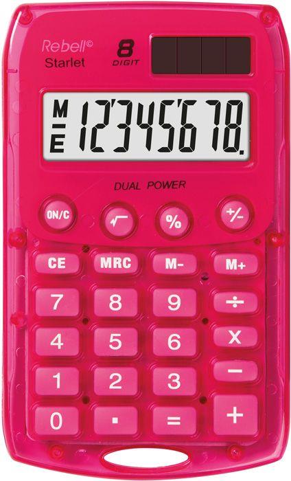 Rebell Starlet PK calcolatrice Tasca Calcolatrice di base Rosa - 2