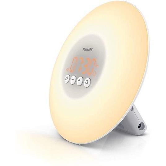 PHILIPS HF3500 / 01 Lampada per sveglia - Simulatore di luce dell'alba con  10 impostazioni di intensità luminosa / allarme - Philips - Casa e Cucina |  IBS