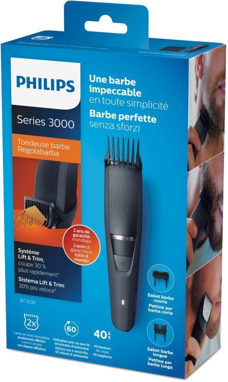 Philips BEARDTRIMMER Series 3000 Rifinitore per barba con impostazioni di  precisione da 0,5 mm - Philips - Casa e Cucina | IBS