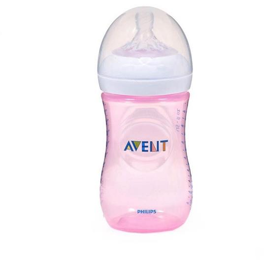 Avent Biberon Natural Rosa 260 ml - Skills In Healthcare Avent - Per la  culla e il passeggino - Giocattoli