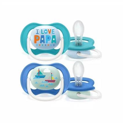 Philips Avent Succhietto Ciuccio Ultra Air in Silicone 6-18 Mesi Confezione 2 Pezzi Bambino