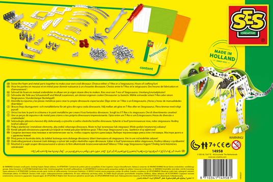 Ses 2214958. Costruzioni Metallo Dinosauri - 6