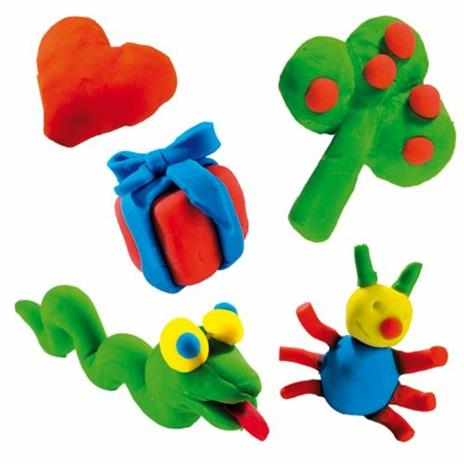 SES Creative Set di quattro vasetti di super plastilina ECO SES per bambini - 2