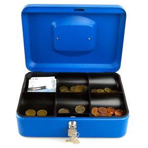 Cassetta di Sicurezza Cassaforte Con Chiave Con Vassoio Separatore Monete  Euro - LGVShopping - Idee regalo | IBS