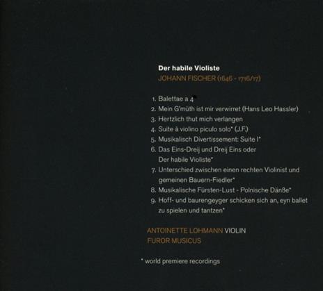 Der Habile Violiste - CD Audio di Antoinette Lohmann - 2
