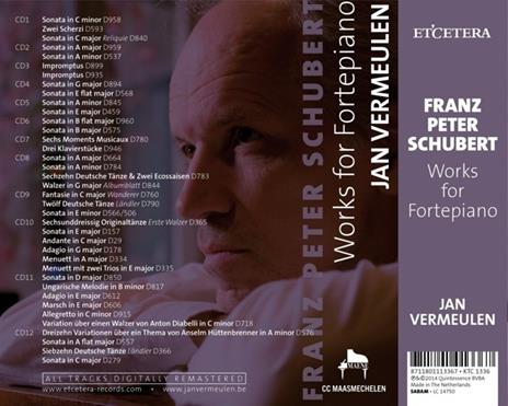 Opere per fortepiano - CD Audio di Franz Schubert,Jan Vermeulen - 2