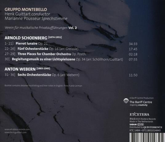 Opere orchestrali - CD Audio di Arnold Schönberg,Anton Webern - 2