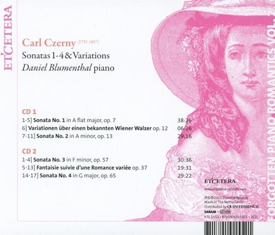 Fpr Vol.2 Sonatas 1-4 - CD Audio di Carl Czerny - 2
