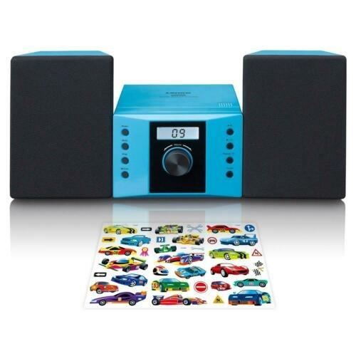 Lenco MC-013BU - Impianto stereo compatto per bambini, lettore CD, display  LCD, ingresso AUX, 2 x 2 Watt RMS, con adesivi, blu - Lenco - TV e Home  Cinema, Audio e Hi-Fi | IBS