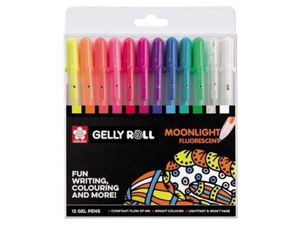 Sakura Gelly Roll Moonlight Confezione da 12 penne gel fluorescenti