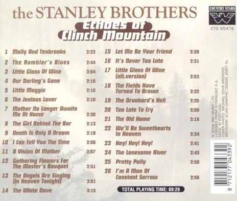 Echoes of Clinch Mountain - CD Audio di Stanley Brothers - 2