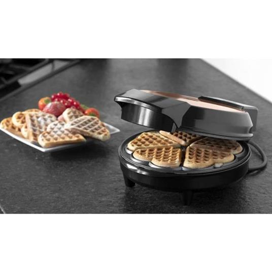 Bestron Piastra per Waffle a Forma di Cuore AWM700CO 700 W Nera e Rame -  Bestron - Idee regalo | IBS
