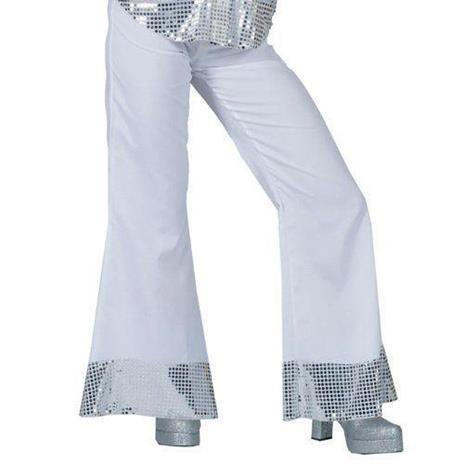 Pantaloni Disco Bianco Donna 40/42 - 45